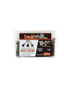 DeckWise Composite Deck Screws - #10 x 2-1/2" - 350 Count