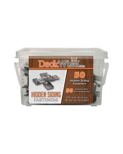 DeckWise Hidden Siding Fastener Kit - 50 Fasteners
