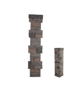 GenStone Faux Stacked Stone Pillar Panel - Single Side