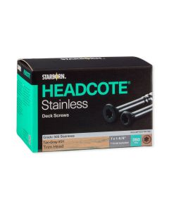 Starborn Industries Headcote Stainless Steel Trim Head Screws - Deck Pack - 350 Count