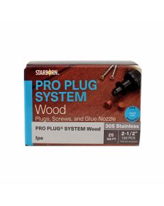Starborn Industries Pro Plug System for Wood Decking - 25 Square Feet