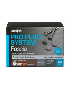 Starborn Industries Pro Plug System for Fiberon Fascia - 100 Count