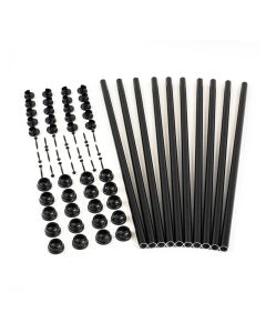 Titan Building Products Snap 'n Lock Round Baluster Kit - Pack of 10 - Black