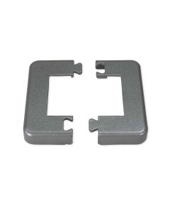 Regal Ideas Crystal Rail Base Plate Cover for Support Post - Satin Aluminum