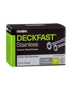 Starborn Industries Deckfast Stainless Steel Trim Head Screws - Blister Pack