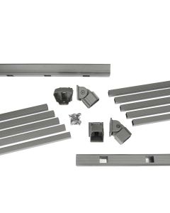 DekPro Prestige Aluminum Rail Kit with Square Balusters - 38" - Stair