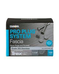 Starborn Industries Pro Plug System for Trex Fascia - 100 Count