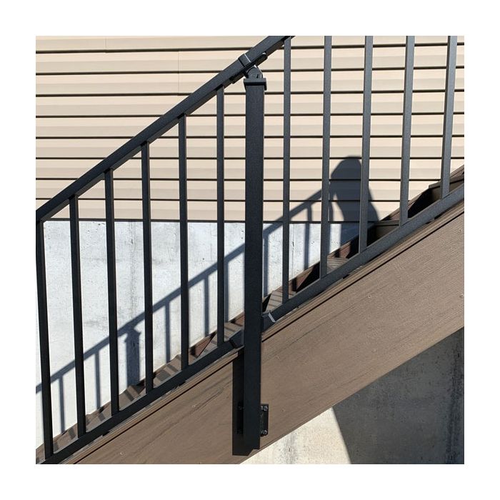 The Westbury Tuscany Fascia Post creates a strong stair railing that opens up the full space of your staircase.