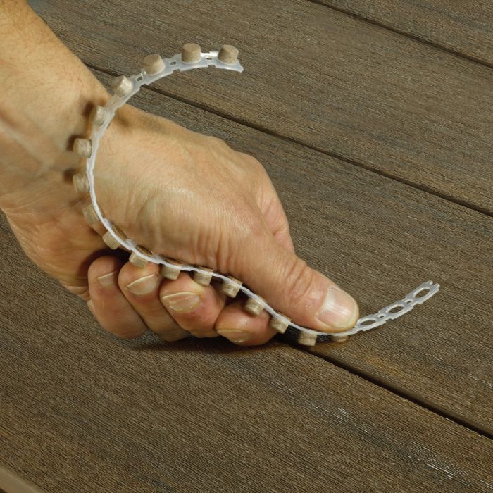 No more dropped or lost plugs during installation, the Collated Cortex Plugs makes Trex decking projects a snap!