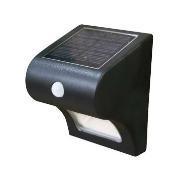 Classy Caps Solar Motion Sensor Deck & Wall Light - Black