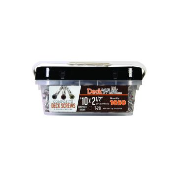 DeckWise Composite Deck Screws - #10 x 2-1/2" - 1050 Count