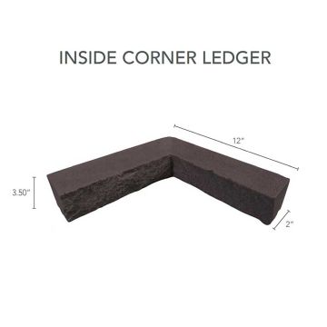 GenStone Faux Stacked Stone Inside Corner Ledger