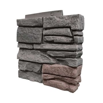 GenStone Faux Stacked Stone Right Return