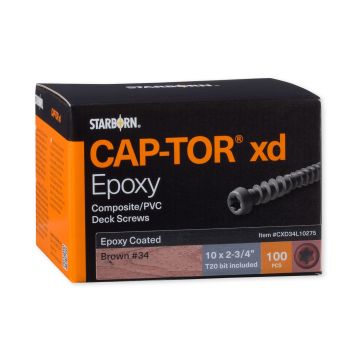 CAP-TOR® Xd Composite Epoxy Coated Deck Screws By Starborn - 350 pack