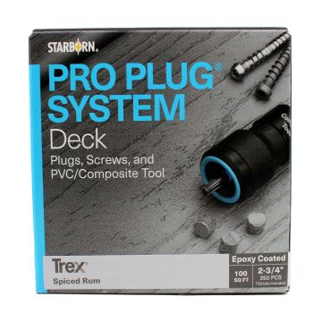 Starborn Industries Pro Plug System for Trex Decking - 100 Square Feet
