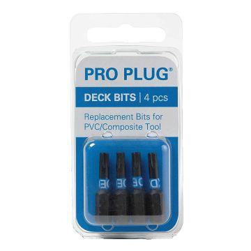 Starborn Industries Pro Plug Tool for PVC & Composite Replacement Bits - Pack of 4
