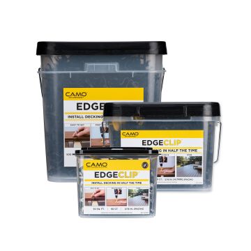 For quick installation and consistent spacing throughout, the CAMO EDGE® Clips offer it all; available in packs of 90, 450, and 900.