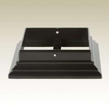 Flat Rail Surface Adapter by Aurora Deck Lighting - Black 