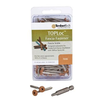 TOPLoc® Fascia Screws for TimberTech Composite Decking by TimberTech - Light Gray - Packaging