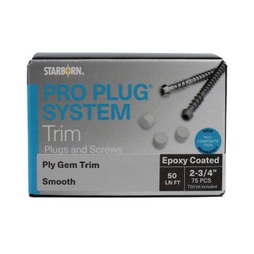 Starborn Industries Pro Plug System for Ply Gem Trim - 50 Linear Feet