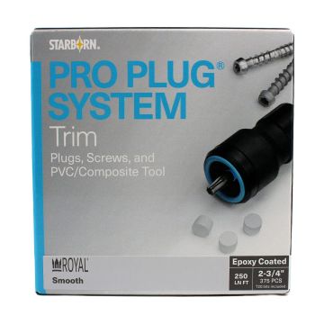 Starborn Industries Pro Plug System for Royal Trim - 250 Linear Feet