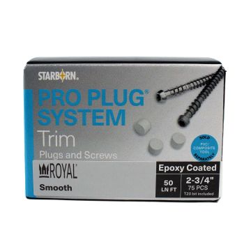 Starborn Industries Pro Plug System for Royal Trim - 50 Linear Feet