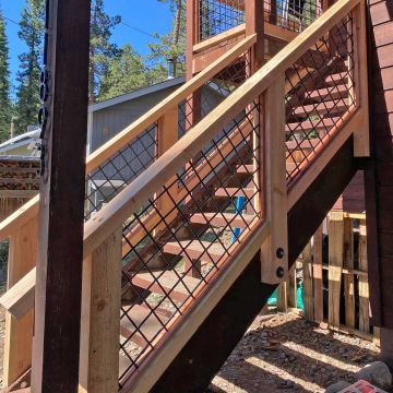 Wild Hog Black Tahoe Stair or Fence Mesh Panel