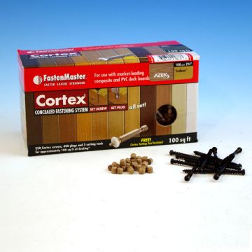 Cortex Concealed Fastening System for Azek Decking - Brownstone - 1050 pc