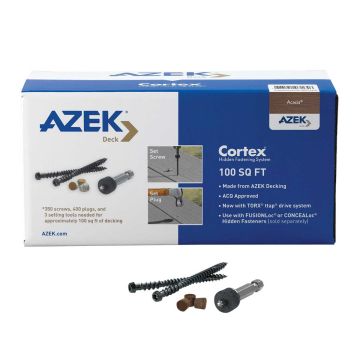 Cortex Concealed Fastening System for Azek Decking - Brownstone - 350 pc