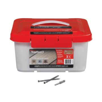 TrapEase 3 Composite Deck Screws by FastenMaster - Use in PVC, Composite, or Capstock