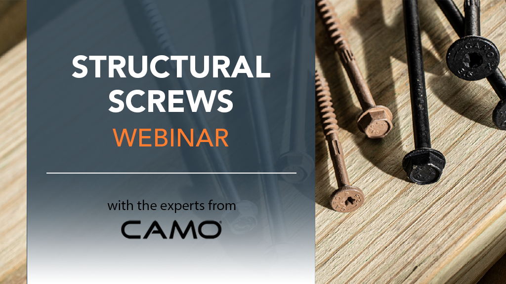 Structural Screws 101 Webinar